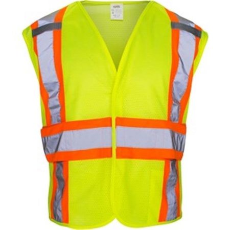 SAS SAFETY SAS Safety 690-1709 Class 2 Breakaway Flame Retardant Vest; Yellow - Large & Extra Large 781311697096